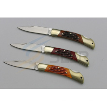 6.5" Ox Bone Handle Back Lock Knife (SE-471)